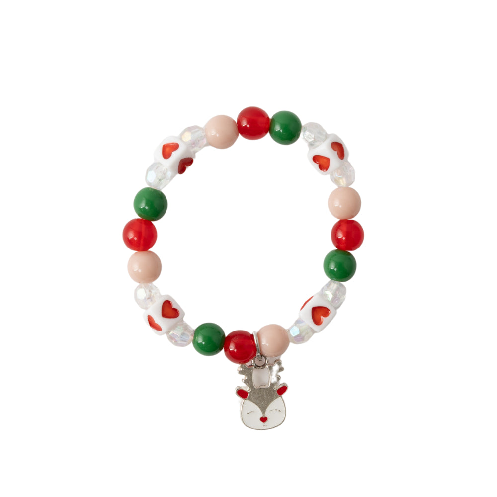 Kids Bead Charm Bracelet - REINDEER